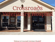 Tablet Screenshot of crossroadsvethospital.com